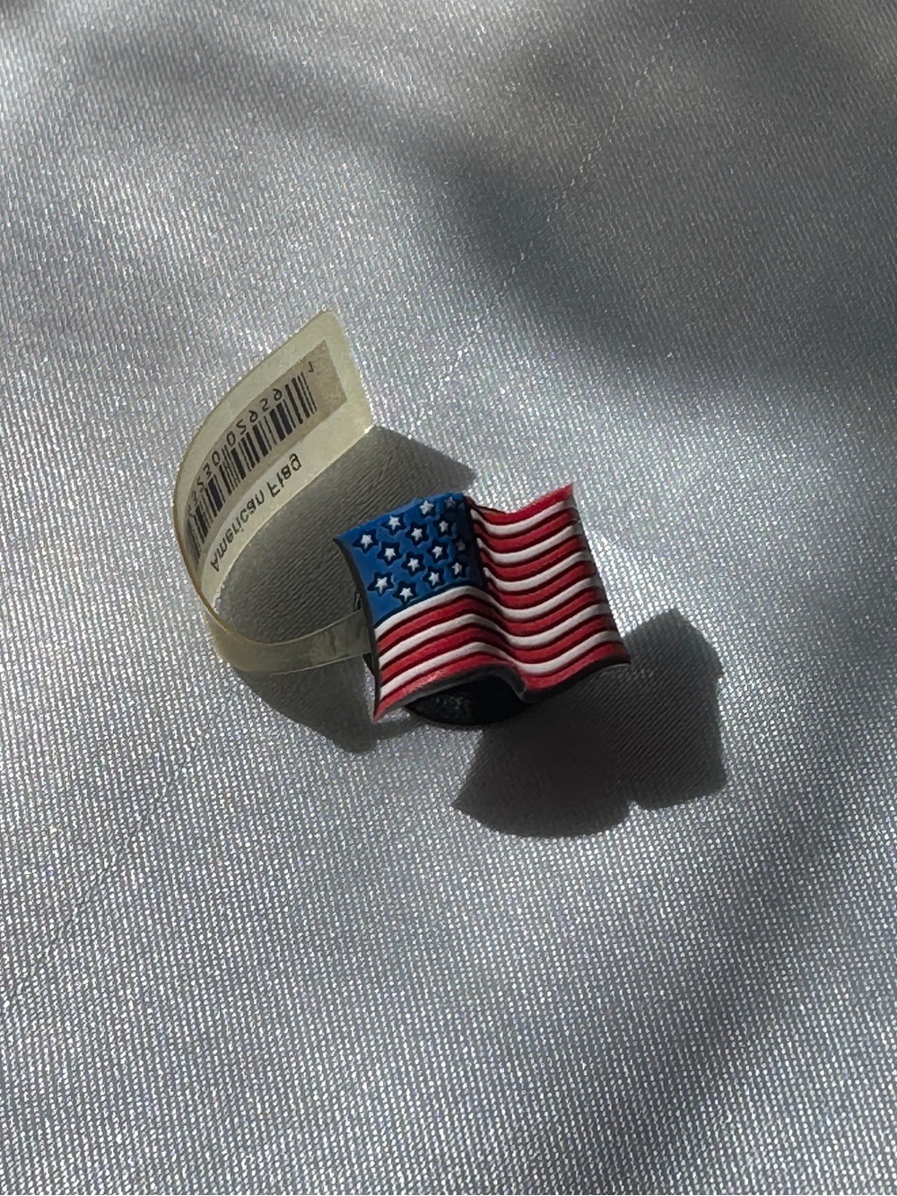 NWT Authentic Crocs Jibbitz American Flag Shoe Charm Patriotic USA